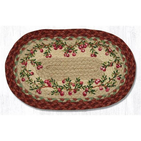 Capitol Importing Co 10 x 15 in. Cranberries Printed Oval Swatch 81-390C